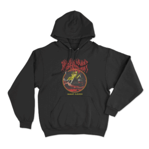 Absolute Elsewhere Circle Print Unisex Hoodie Black