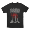 Cosmic Spiral Obelisk Print Unisex T Shirt Black